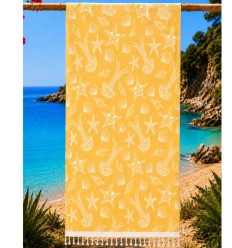 Fouta Fidji jaune foncé
