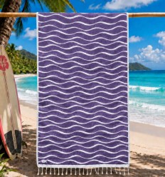 Fouta Hawaï Mauve