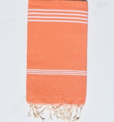 Fouta mykonos orange corail