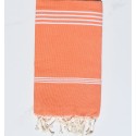 Fouta mykonos orange corail