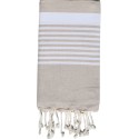 Fouta arthur beige clair