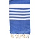 Fouta couple arthur bleu roi clair