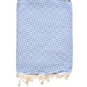 Fouta couple papillon bleu ciel