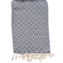 Fouta couple papillon gris foncé