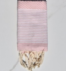 Lot de 10 serviettes de table rose bébé