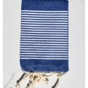 Lot de 10 serviettes de table bleu
