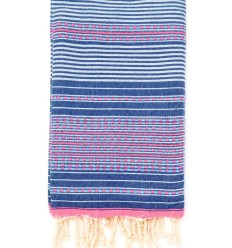 Fouta arabesque rose clair 2
