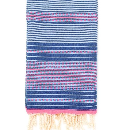 Fouta arabesque rose clair