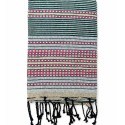 Fouta arabesque beige et gris