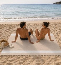Grande fouta beige clair