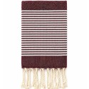 Lot de 10 serviettes de table rouge bordeaux