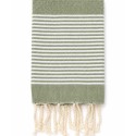 Lot de 10 serviettes de table vert sauge