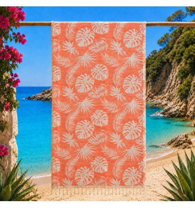 Fouta Amazon orange