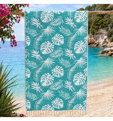 Fouta Amazon vert sarcelle