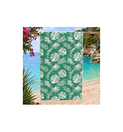 Fouta Amazon vert
