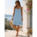 Robe de plage bleu ciel poudré - Robe de plage