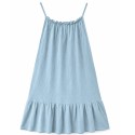 Vestido de praia azul-céu suave