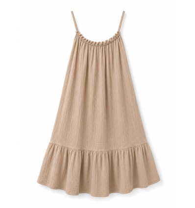 Robe de plage beige sable - Robe de plage - Robe de plage en coton