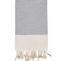 Fouta PIQUE-PIQUE gris