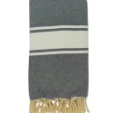 Grande fouta gris foncé
