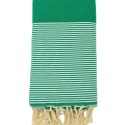 Grande fouta nid d'abeille verte