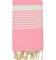 Fouta couple arthur rose clair
