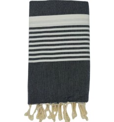 Fouta couple arthur gris foncé
