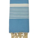 Fouta couple arthur bleu ciel