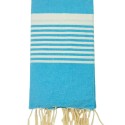 Fouta couple arthur bleu azur clair