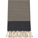 Fouta Lurex Doré Gris Noir