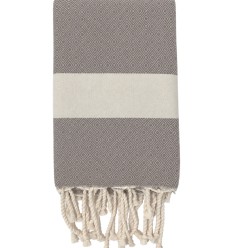 Fouta Diamant taupe