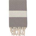 Fouta Diamant taupe