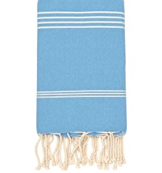Fouta Mykonos bleu azur