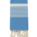Fouta arthur bleu roi clair avec rayures