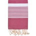 fouta arthur violine avec rayures