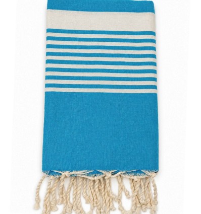 fouta arthur bleu azur