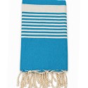 fouta arthur bleu azur