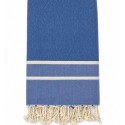Fouta chevron bleu
