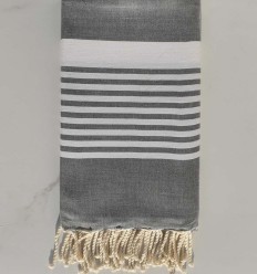 Fouta arthur gris moyen