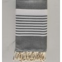 Fouta arthur gris moyen