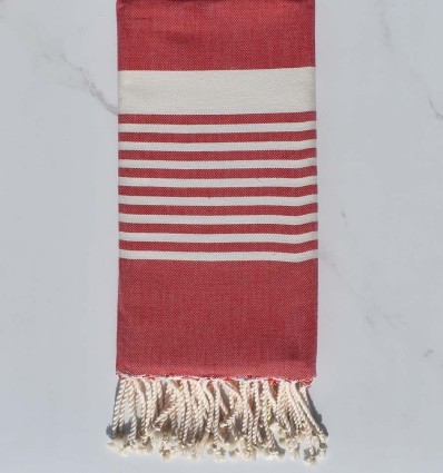 Fouta arthur rouge