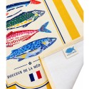 Torchon de cuisine en coton de crêpe– Sardines