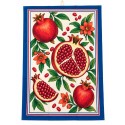 Cotton Crepe Tea Towel – Pomegranates