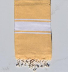 strandhandduk platt gult smör