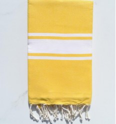 Aureolin flat beach towel