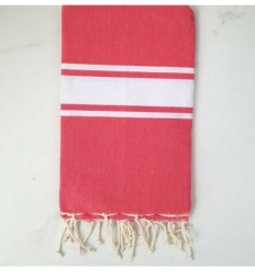 fouta plate rouge anglais