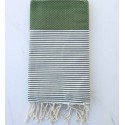 Beach towel Honeycomb green avocado