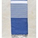 Blue jeans throw