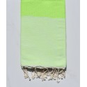 Fouta nid d'abeille vert fluo