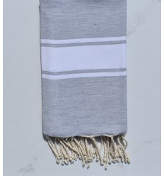 toalha de praia plana cinza claro